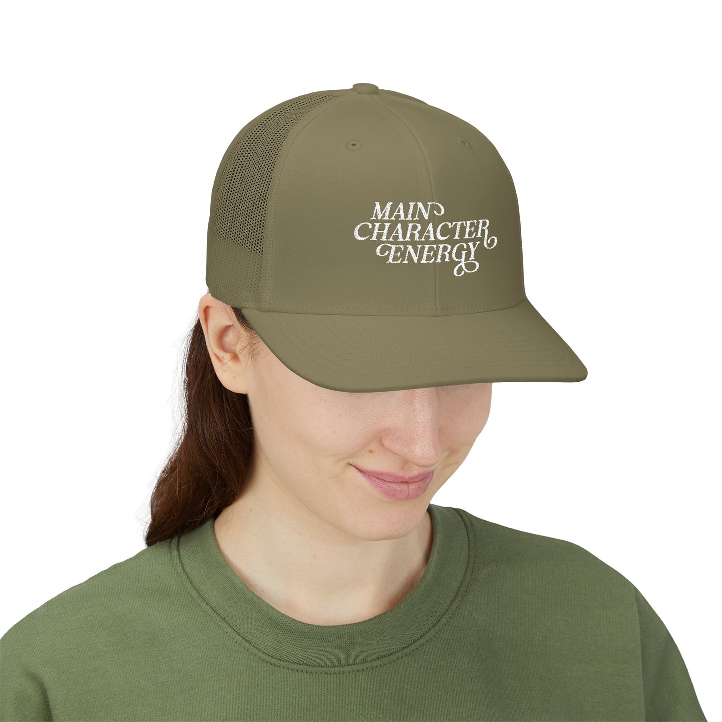 Main Character Energy Snapback Trucker Cap