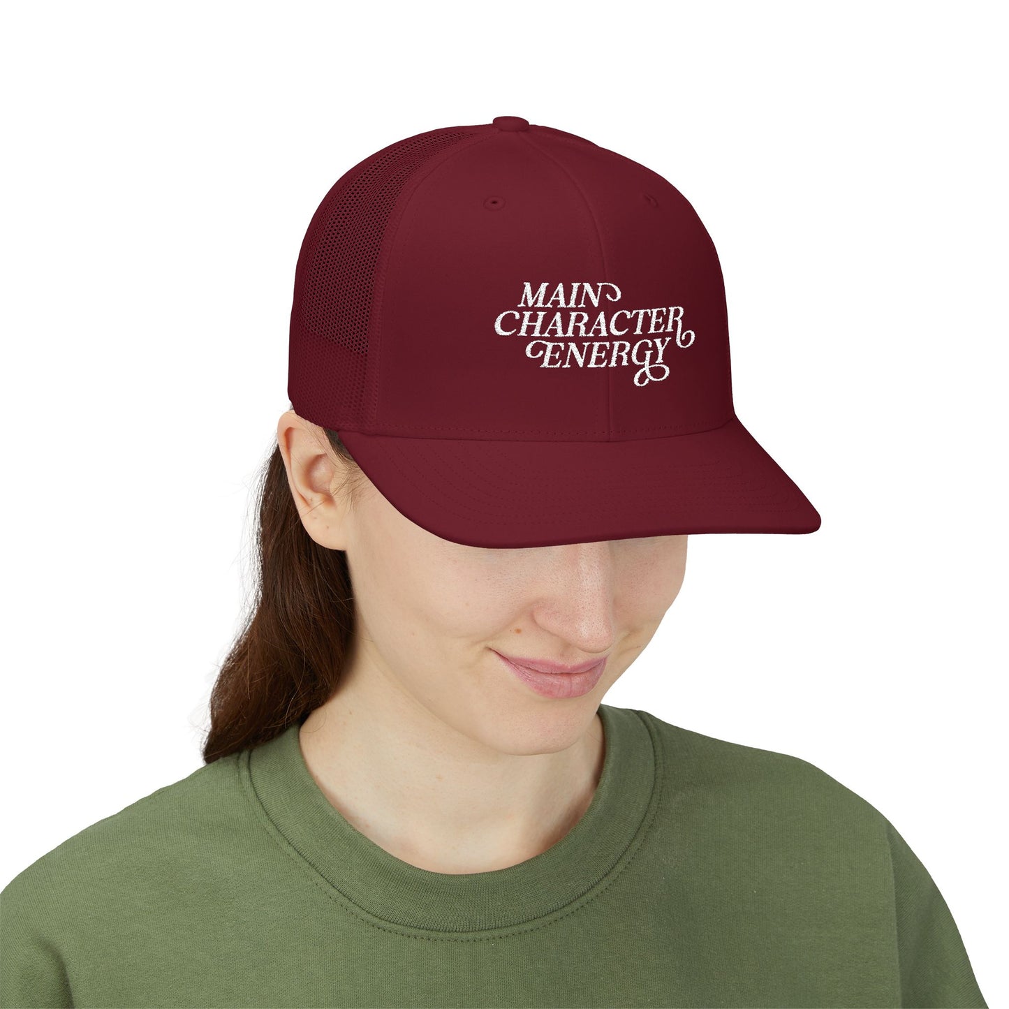 Main Character Energy Snapback Trucker Cap