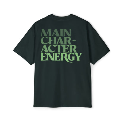 Main Character Energy Faded Oversized Tee