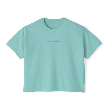 Wake Her Up Let Her Burn Boxy Tee