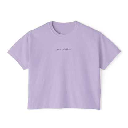 Wake Her Up Let Her Burn Boxy Tee