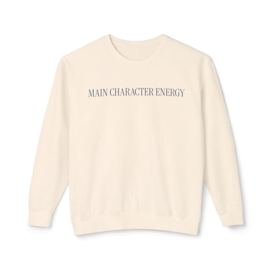 Main Character Energy Lightweight Crewneck Sweatshirt