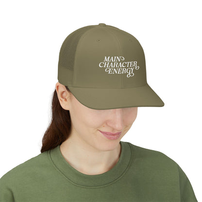 Main Character Energy Snapback Trucker Cap