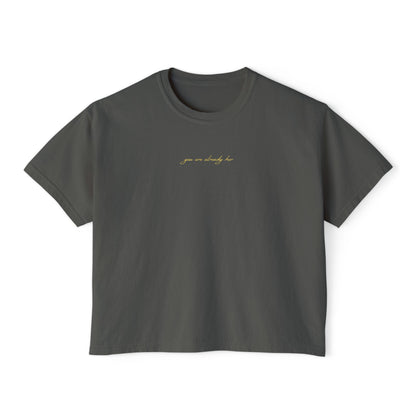 Wake Her Up Let Her Burn Boxy Tee