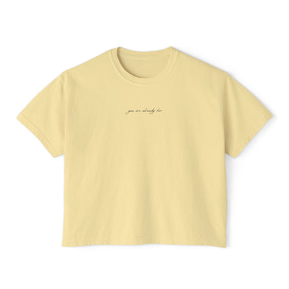 Wake Her Up Let Her Burn Boxy Tee