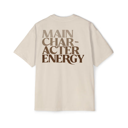 Main Character Energy Faded Oversized Tee
