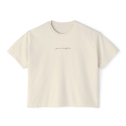 Wake Her Up Let Her Burn Boxy Tee